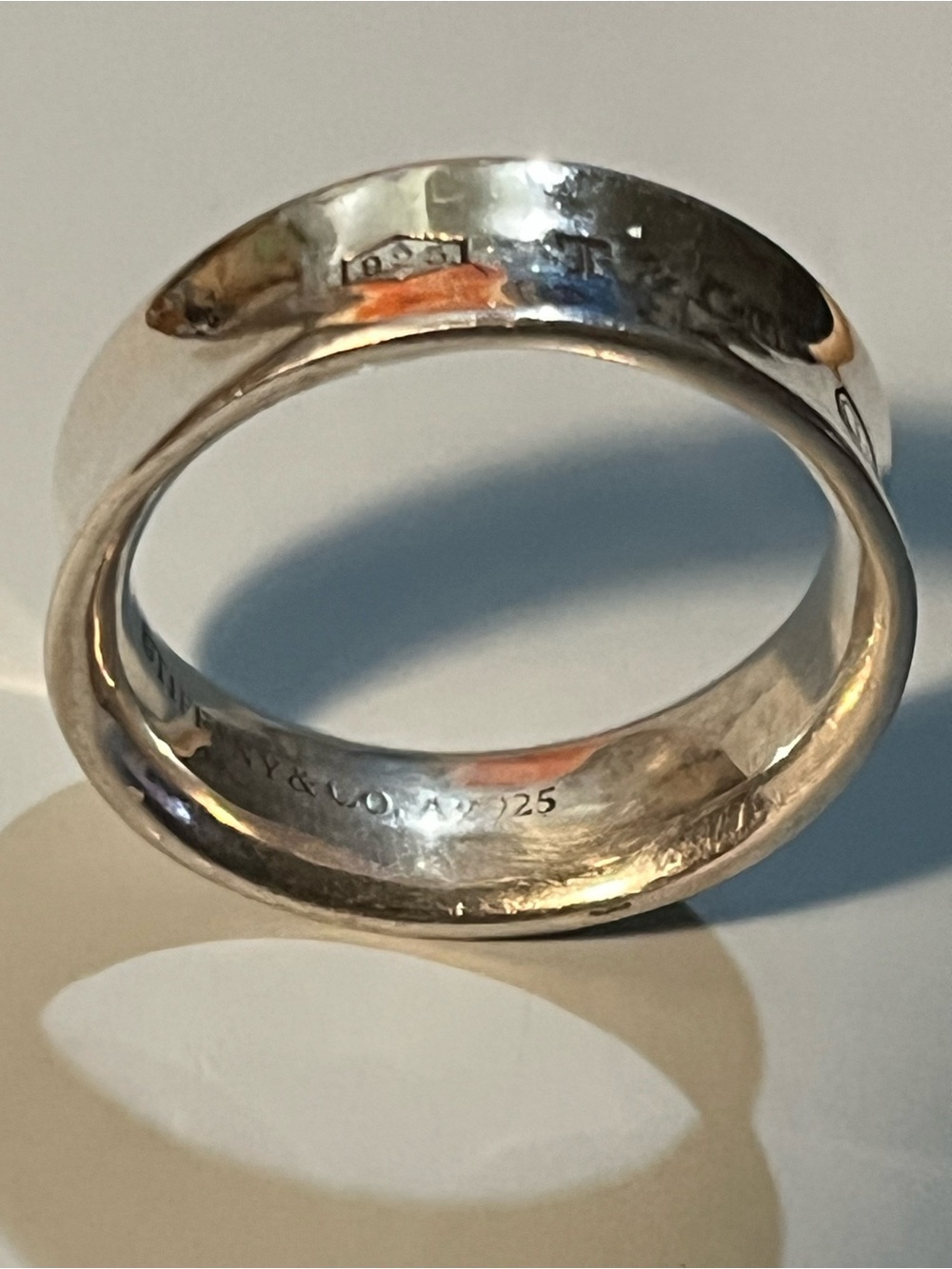 Authentic Tiffany & Co. 1837 Iconic 925 Sterling Silver Band Ring in US Sz 7 - Picture 4 of 9